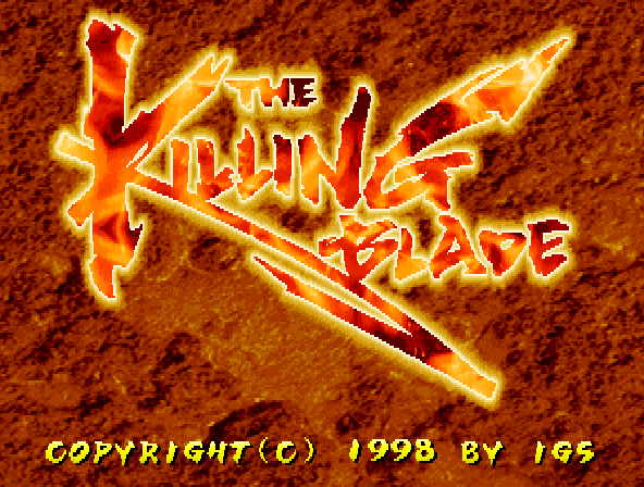 The Killing Blade (ver. 109, Chinese Board) Title Screen